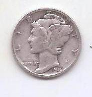 ESTADOS UNIDOS DEL AÑO 1935 DE 1 DIME